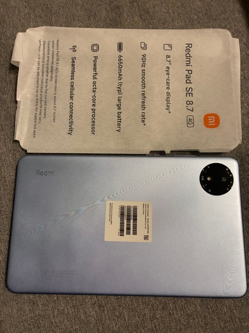 Redmi Pad SE 8.7 セルラーモデル　本体