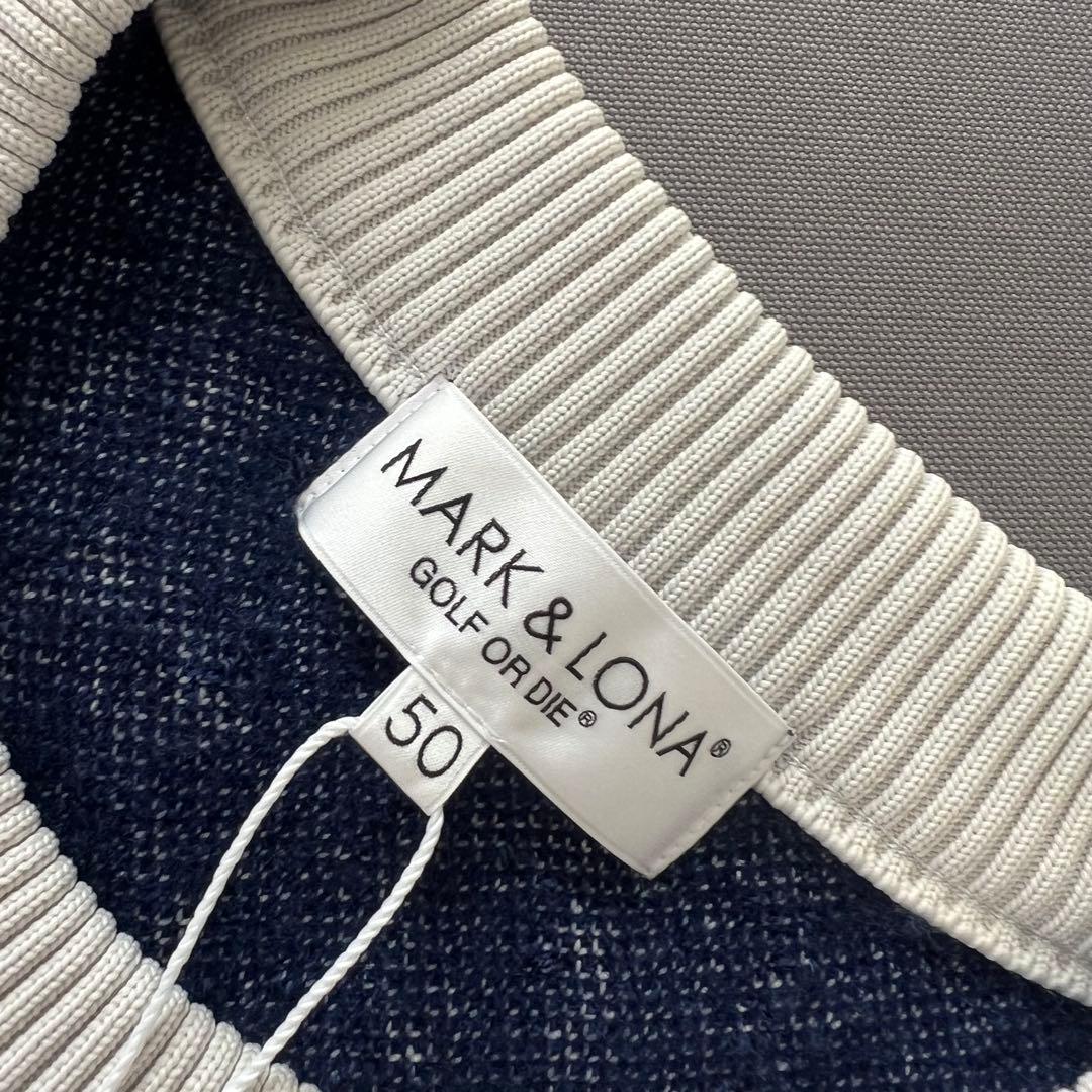 【新品】MARK&LONA マークアンドロナ　メンズ　セーター　ニット　デカロゴ