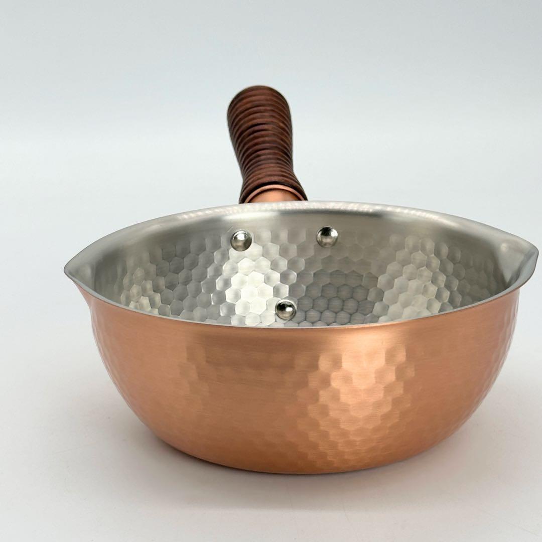 新品未使用 銅楽 まごころ伝心 雪平鍋 15cm 銅製 片手鍋 日本製 調理器具