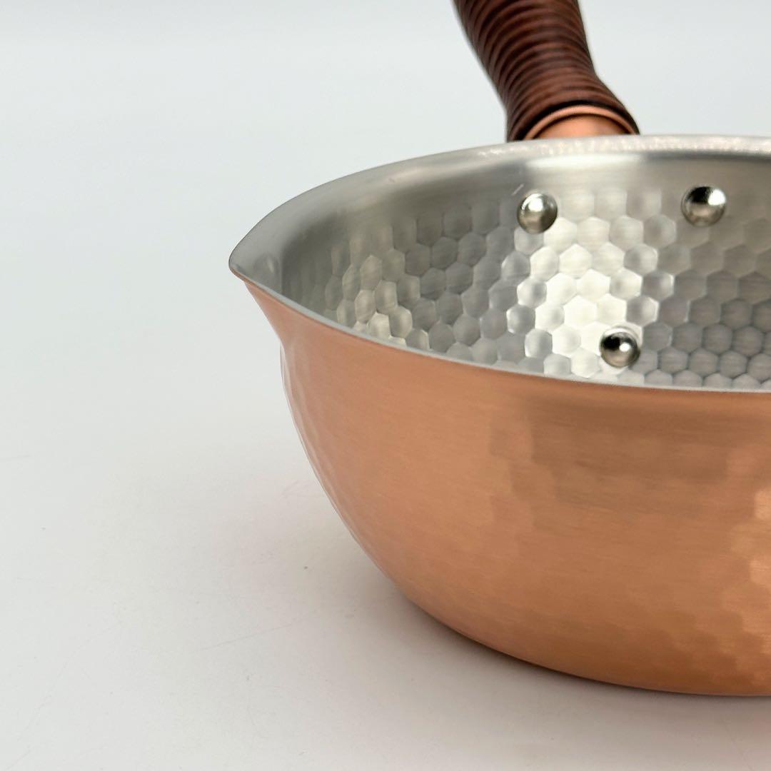 新品未使用 銅楽 まごころ伝心 雪平鍋 15cm 銅製 片手鍋 日本製 調理器具