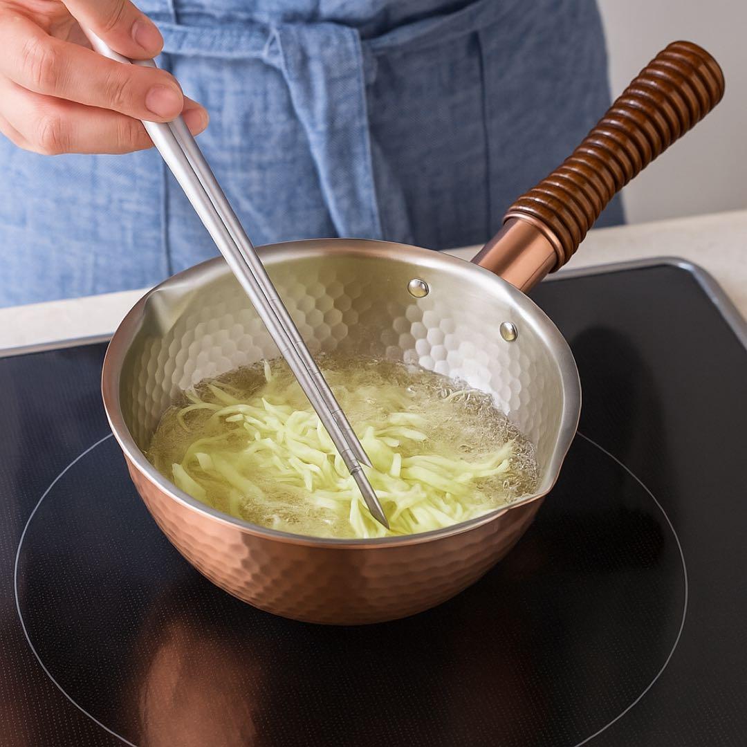 新品未使用 銅楽 まごころ伝心 雪平鍋 15cm 銅製 片手鍋 日本製 調理器具