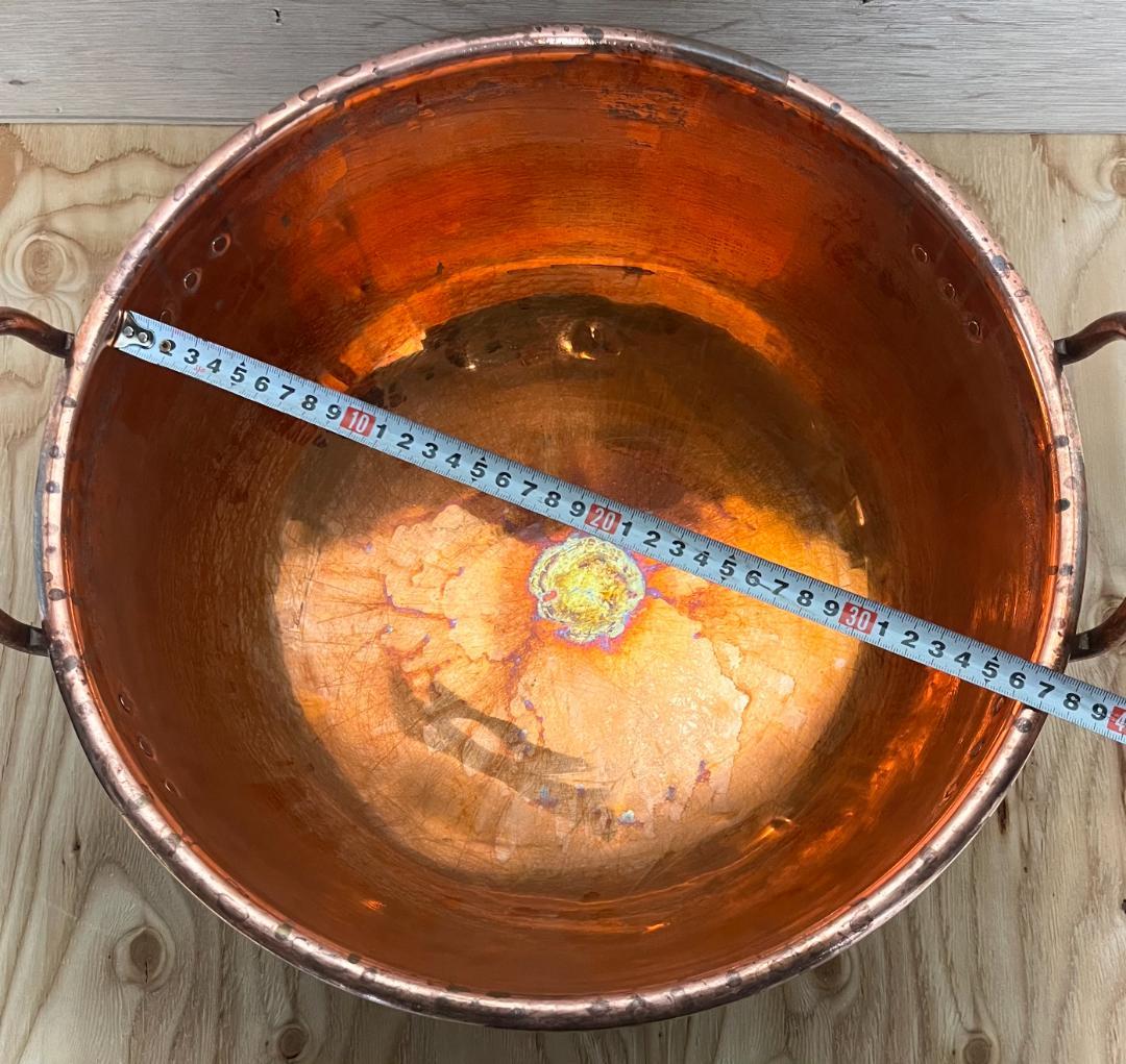 中古品 銅製鍋 銅鍋 銅なべ 銅ナベ 業務用 家庭用 和菓子 店舗用品 調理用品