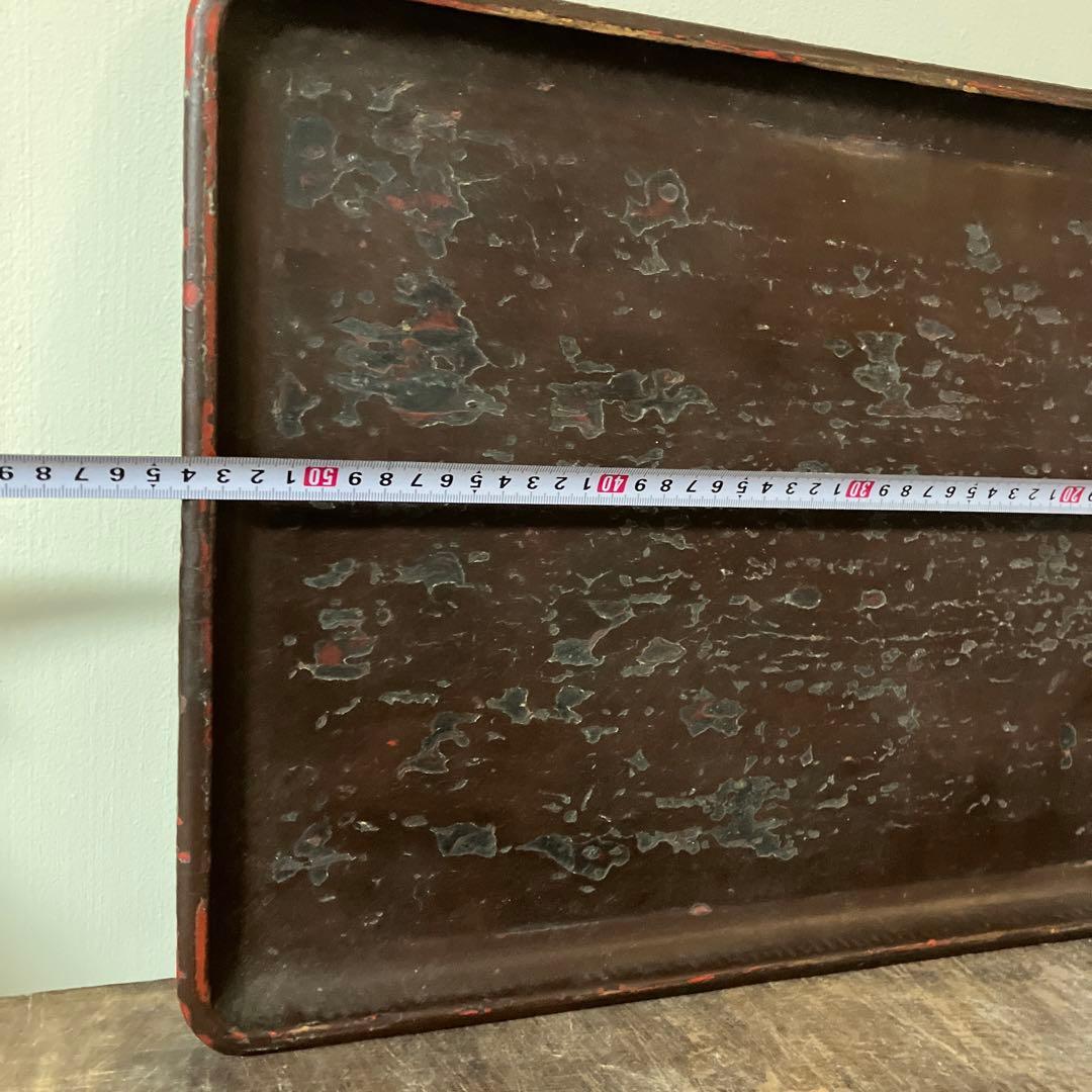 古民芸　盆　朱塗　〜明治時代頃　根来　矢部盆　讃岐盆　根来盆　骨董品.酒器盆.