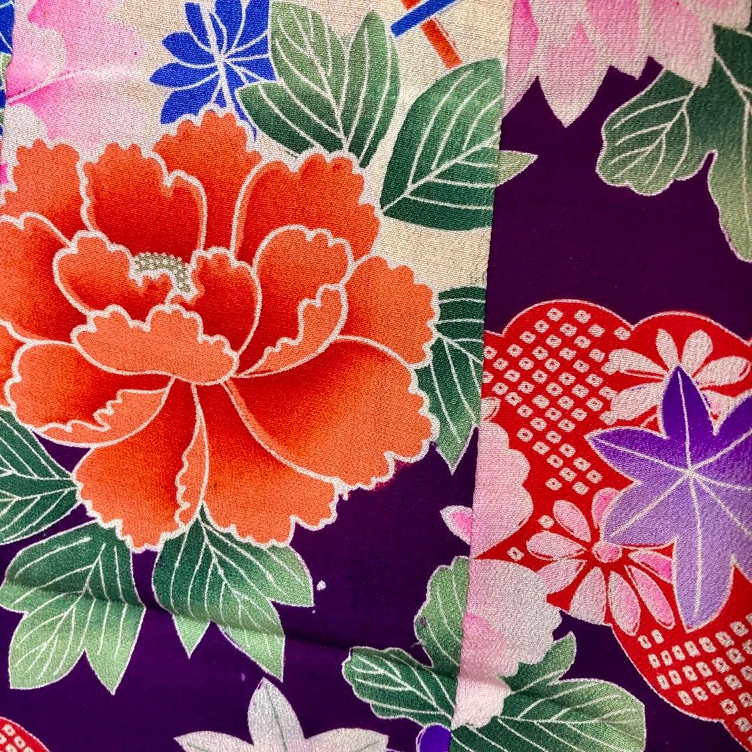 アンティーク3歳 女の子 子供着物 七五三 アンティーク着物 NO63