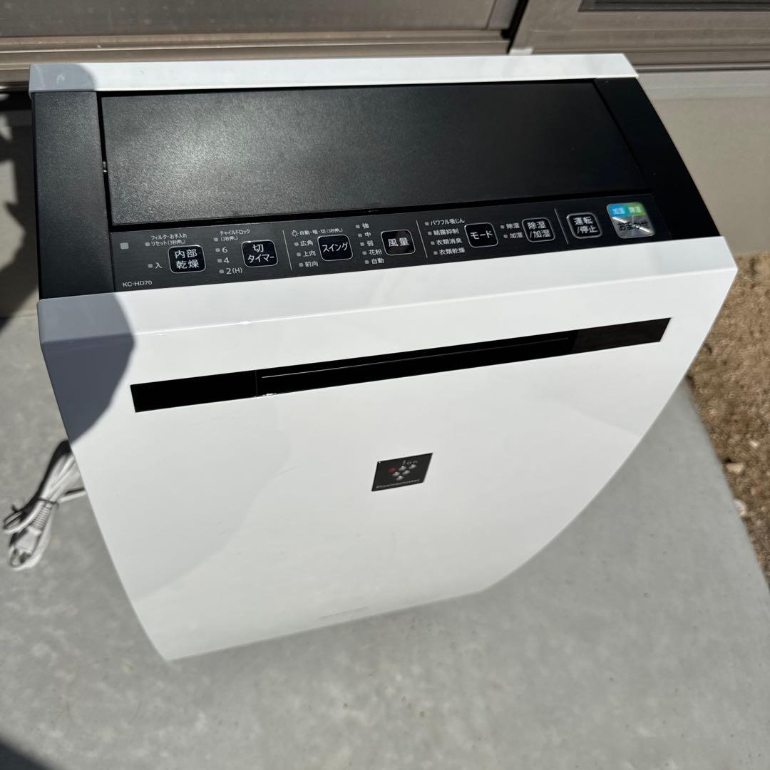 美品　SHARP シャープ 除加湿空気清浄機 KC-HD70-W