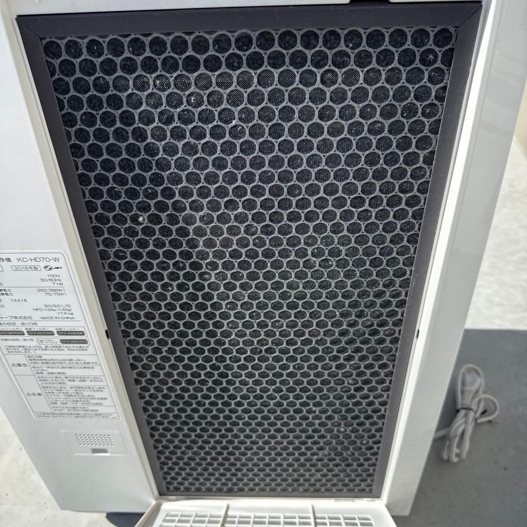 美品　SHARP シャープ 除加湿空気清浄機 KC-HD70-W