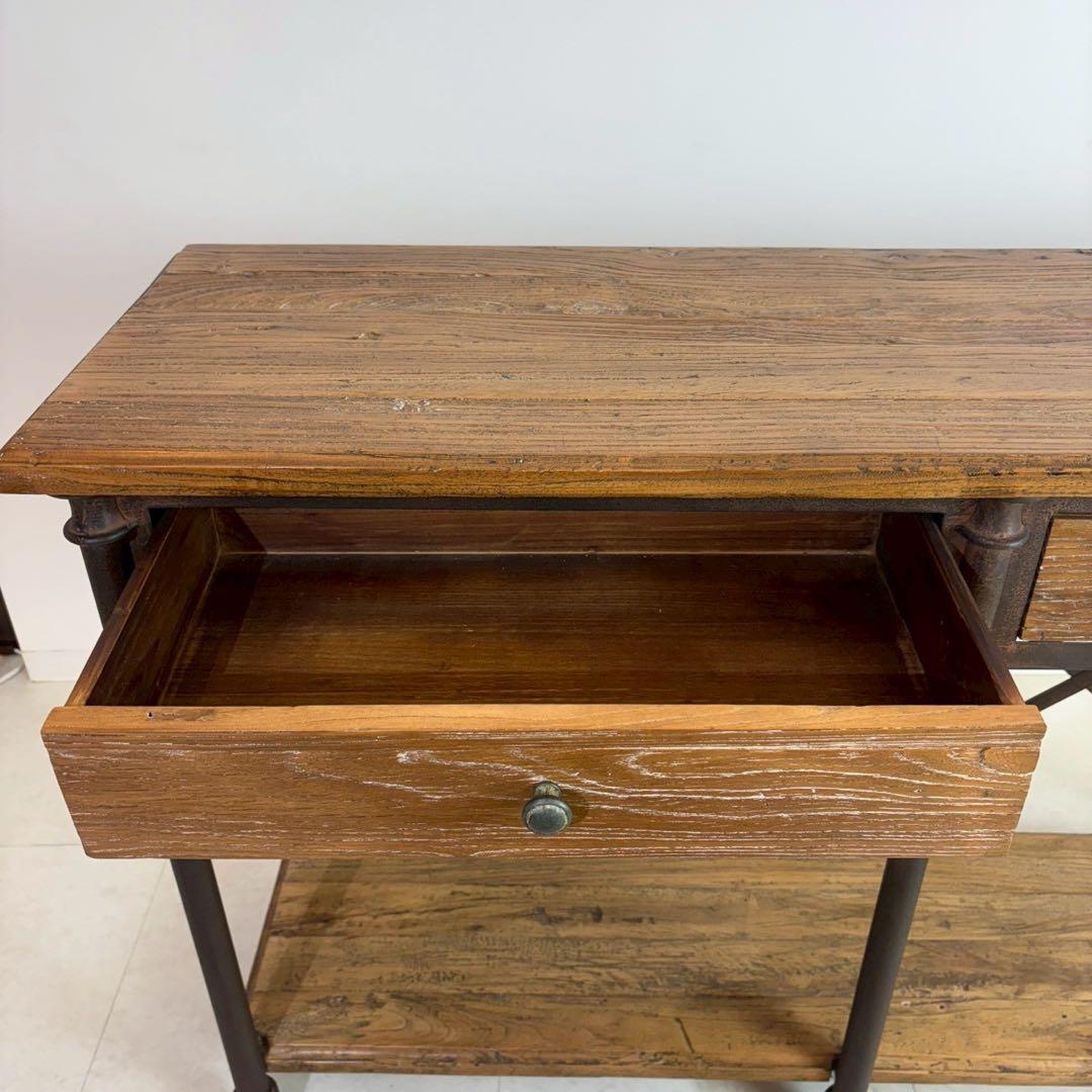 古材　コンソールテーブル　カントリースタイル　アンティーク調