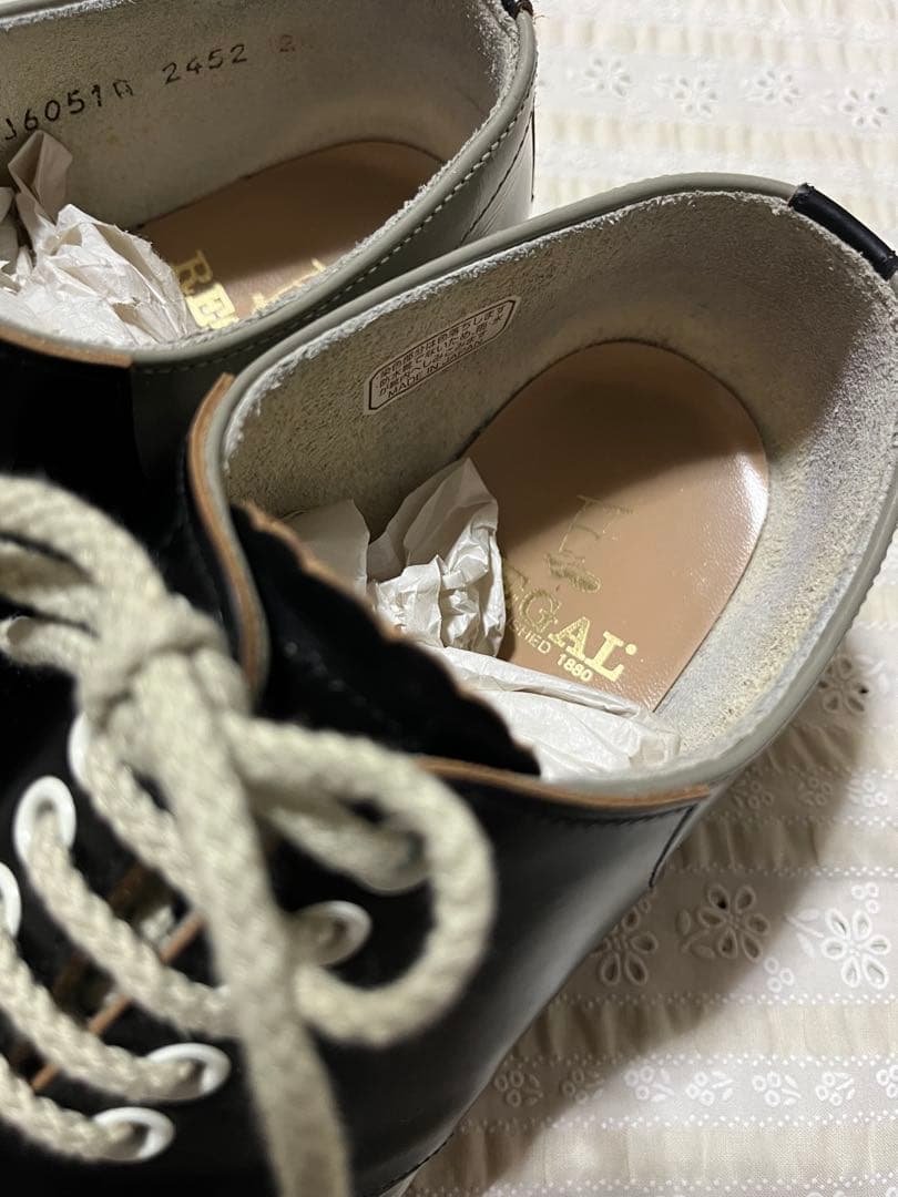 リーガル　サドルシューズ　グレー×黒　24cm