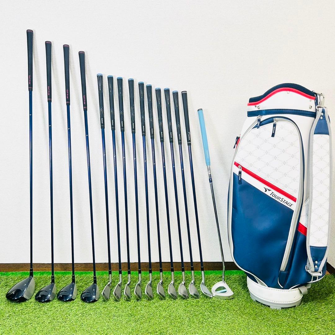 豪華15本 ツアーステージ VIQ CL レディースゴルフセット 初心者 右 L