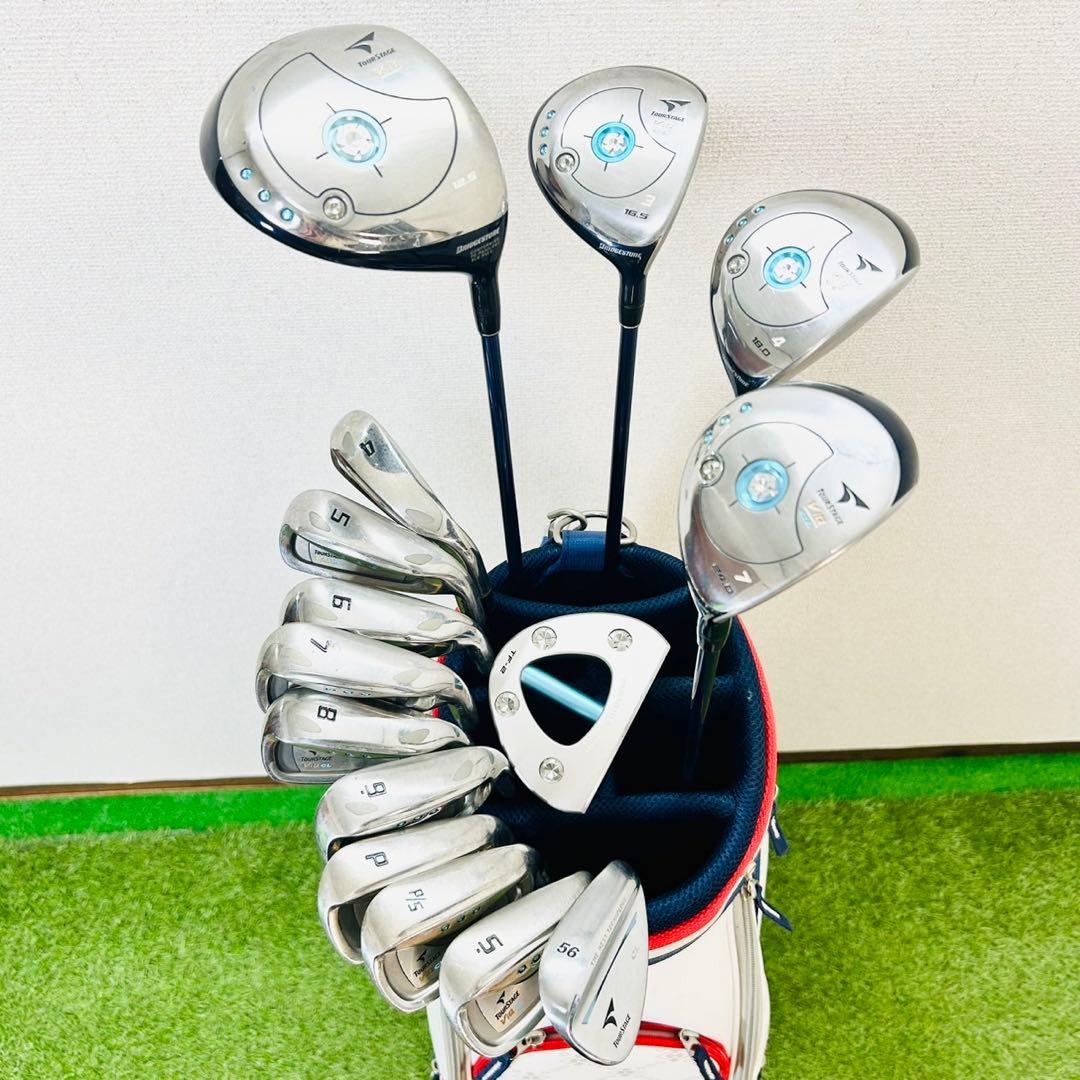 豪華15本 ツアーステージ VIQ CL レディースゴルフセット 初心者 右 L