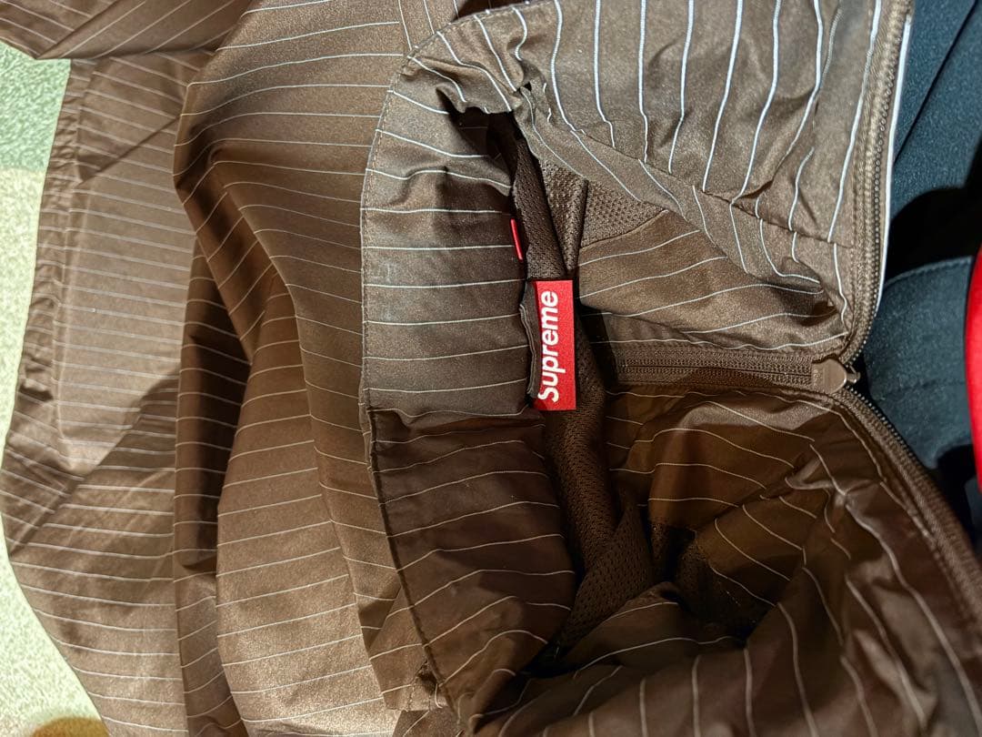 ジャケット・アウター Supreme Reflective Pinstripe TrackJacket