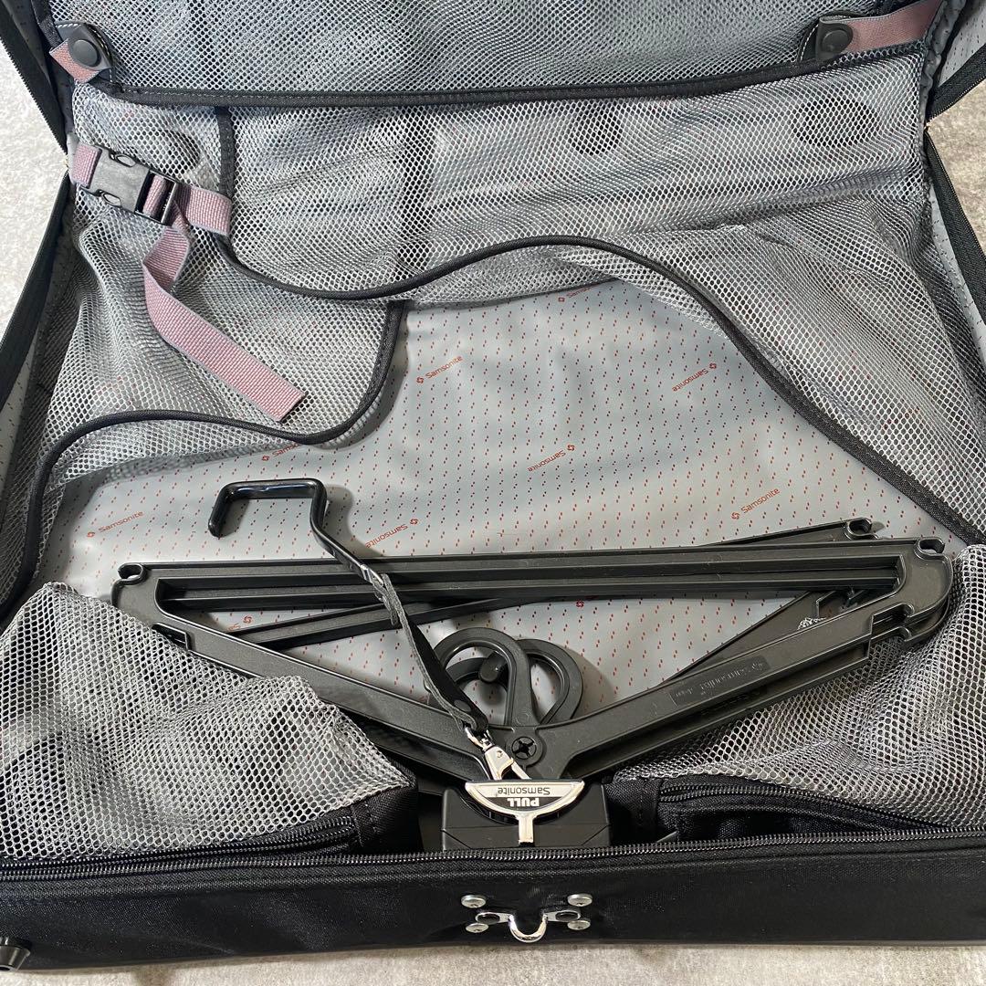 サムソナイト　ガーメントケース　ビジネスバッグ　2way ショルダー　黒　大容量