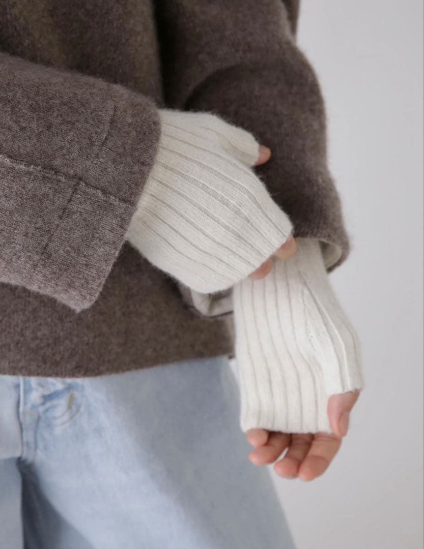 THE INOUE BROTHERS アルパカハンドウォーマー 未使用に近い値下