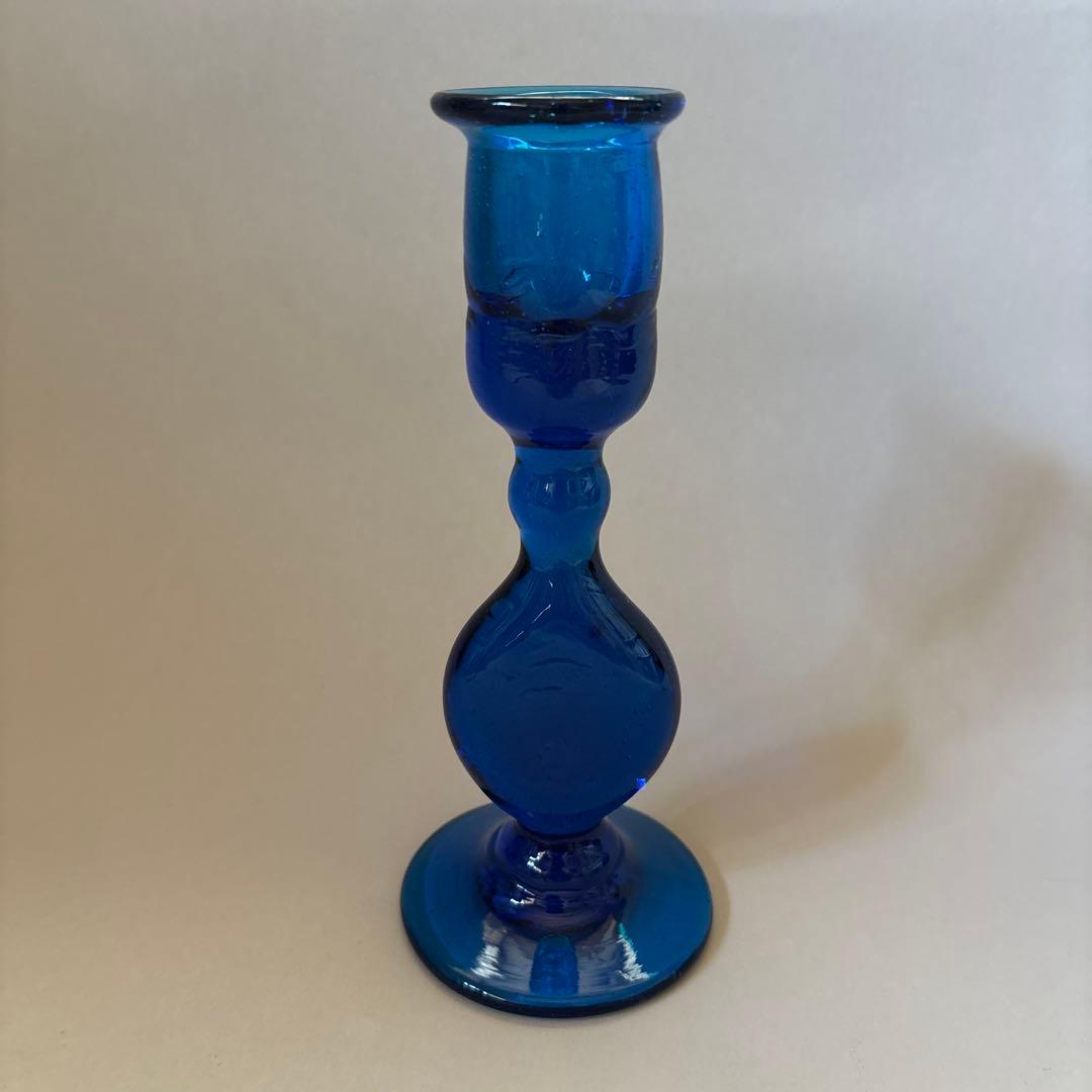 倉敷ガラス 小谷眞三 小谷真三 キャンドルスタンド 蝋燭立て 民藝