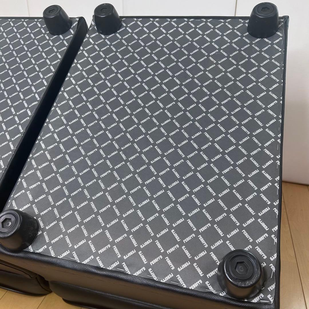 PROCEED業務用　1人掛けソファ レザー調　2脚セット　送料込　ブラック