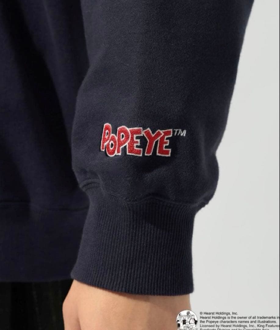 新品未使用　サイズL ユニセックスポパイ　スウェット　ネイビー