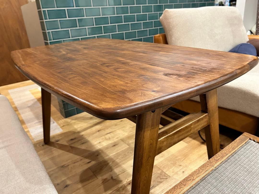 値下げ！noraノラアンジーメレダイニングチェアベンチ木 生地椅子いす