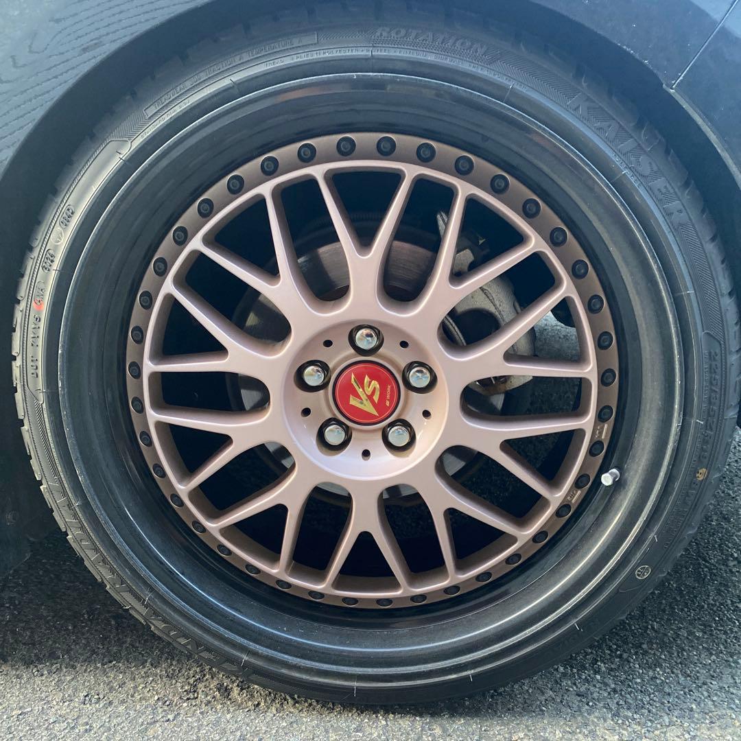 work VS XX 19インチ 8.5J プラス45 PCD100 5穴三本