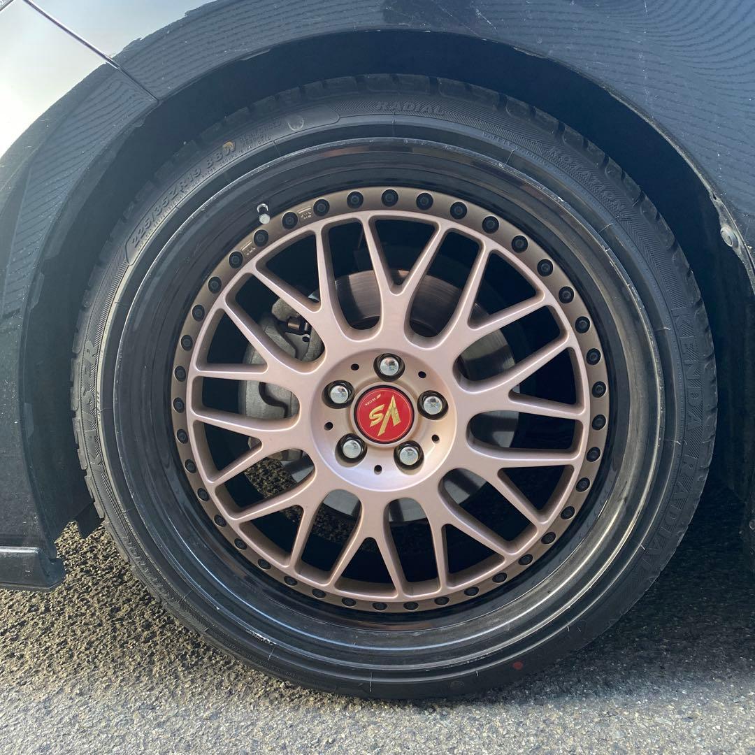 work VS XX 19インチ 8.5J プラス45 PCD100 5穴三本