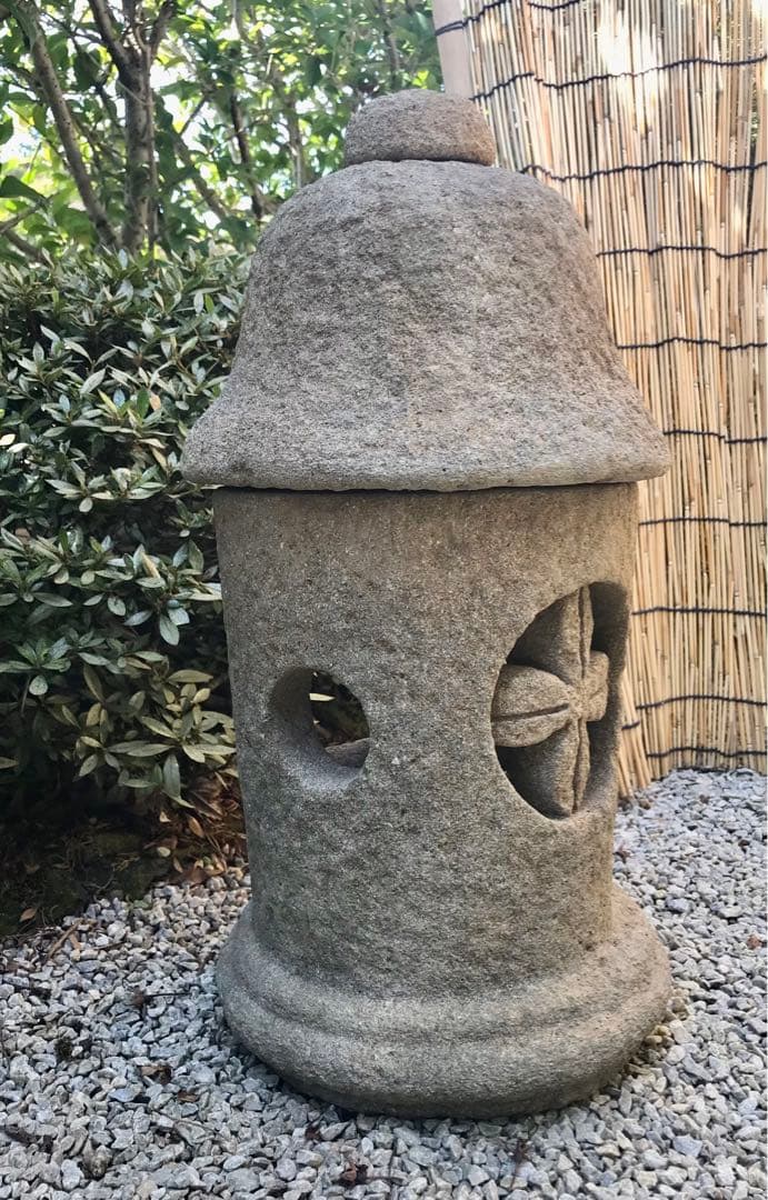 【天然自然石灯篭・置灯篭・オブジェ・庭石・ガーデニング・造園】箱庭水石飾り石