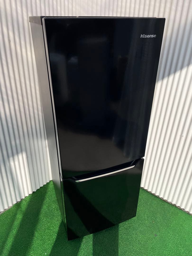 829 ハイセンス おしゃれブラック 2ドア冷蔵庫 一人暮らし 単身 取説付き