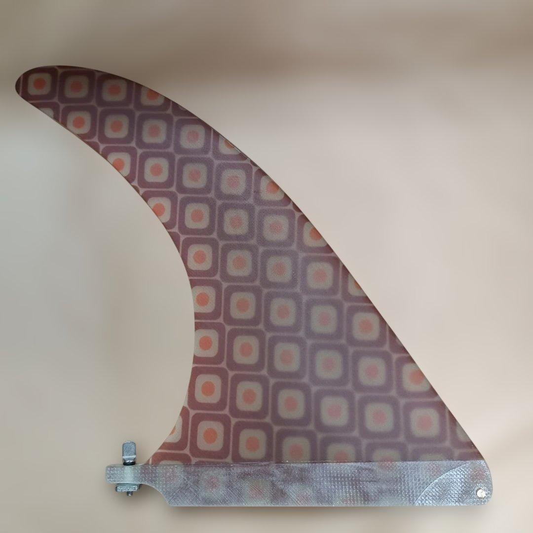 １０インチ アートグラス仕様　ロングボード　シングルフィン