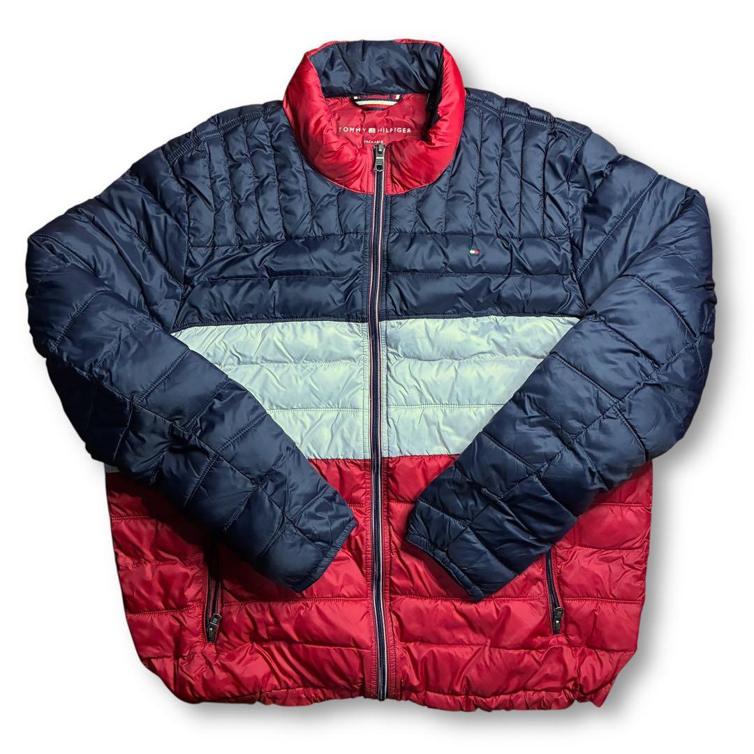 【極美品】トミーヒルフィガー パッカブル 中綿ジャケット トリコロール 軽量