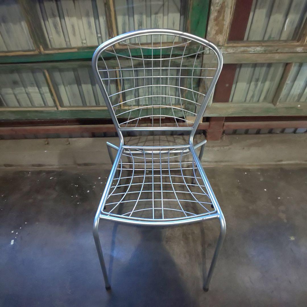 ワイヤーチェア デザイナーズ サイドチェア ガーデンチェア 2脚セット