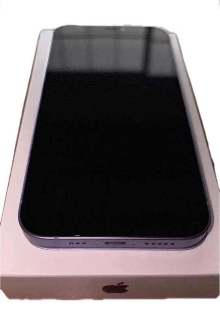 iPhone12/64GBパープル本体以外 新品フルセット＋保護フィルムセット