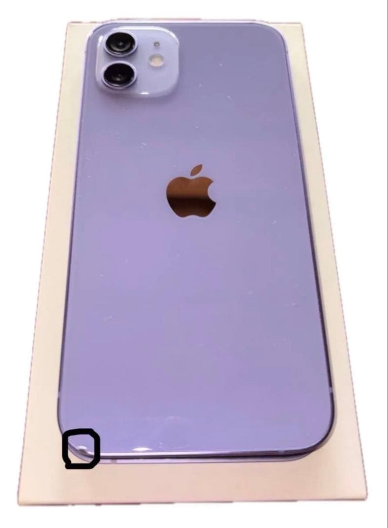 iPhone12/64GBパープル本体以外 新品フルセット＋保護フィルムセット