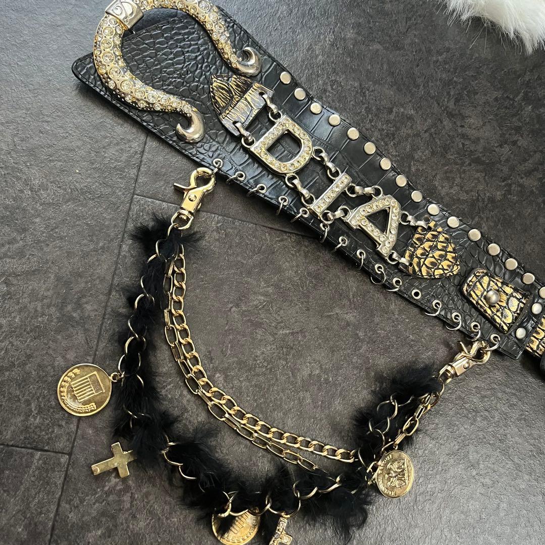 【オマケ付き】 激レア‼︎d.i.a.ロゴ入りベルト チェーン3本セット