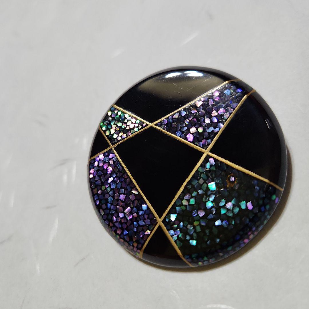 ★専用★鼈甲蒔絵付きペンダント、ブローチK18金線入り