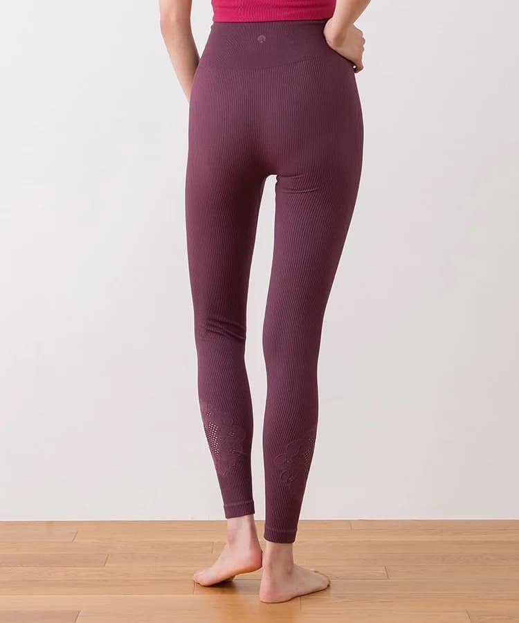 【SUKALA】アクティブデイジーレギンス ワインXSサイズ ノベルティポーチ付