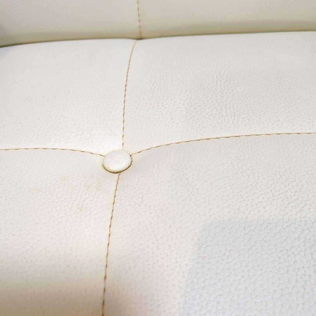 【KP】カリモク60 Kチェア 2シーター アイボリー