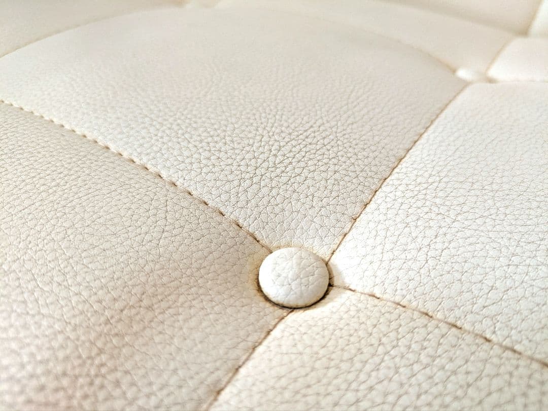 【KP】カリモク60 Kチェア 2シーター アイボリー