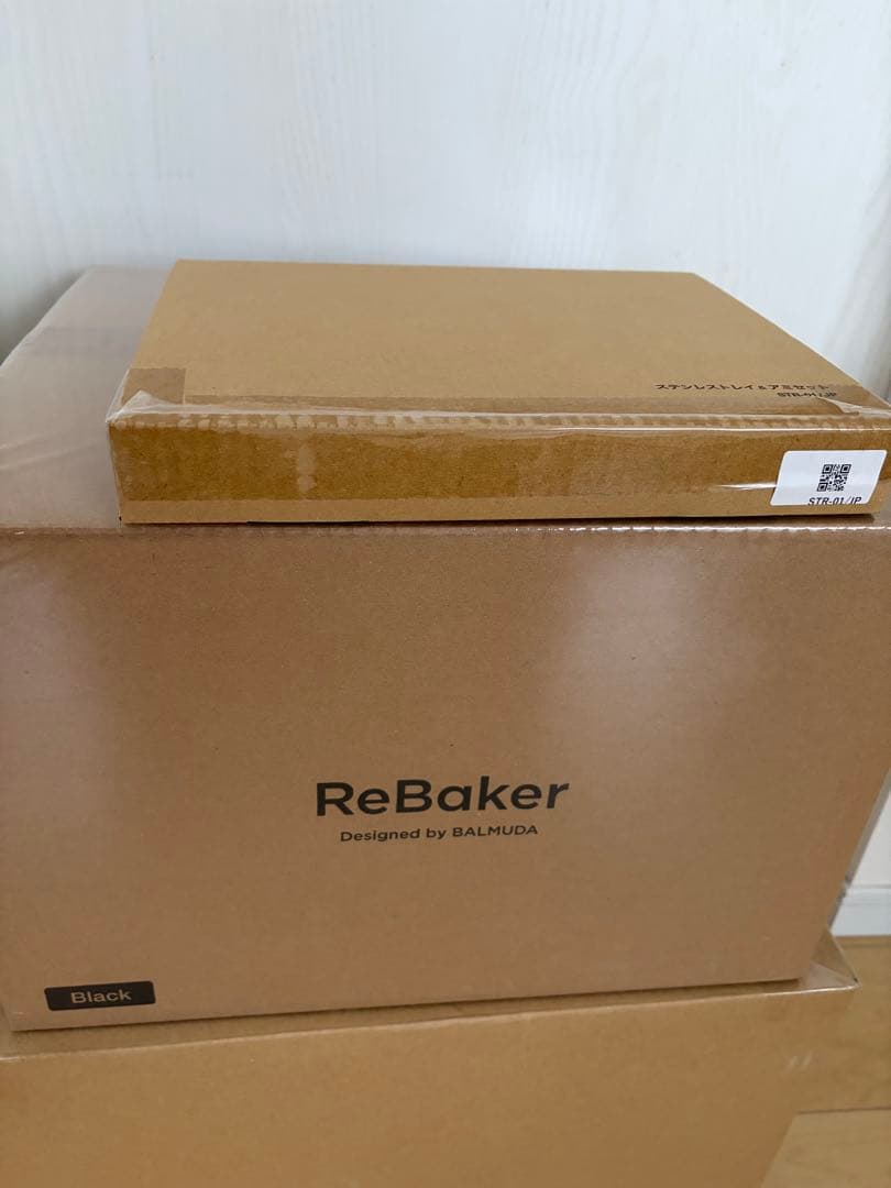 BALMUDA ReBaker 【ブラック 新品・未使用・未開封】別売トレイ&網