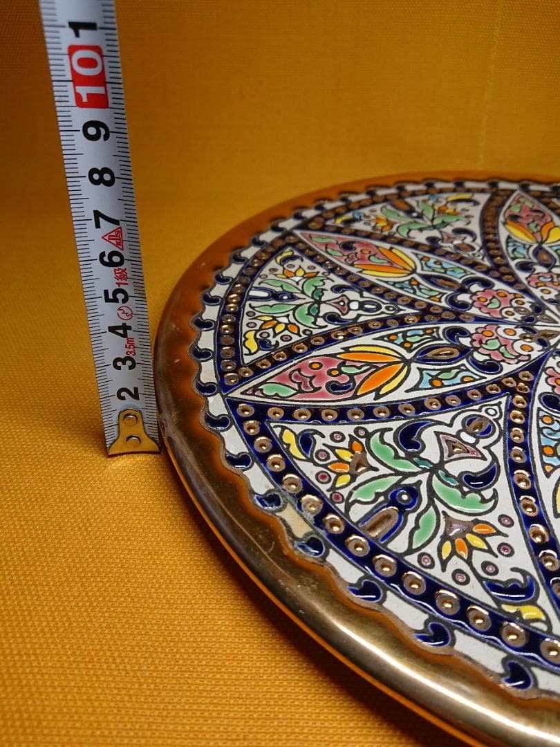 【美品】飾り皿　金彩　ヨーロッパ　置物　インテリア　工芸品　美術品　A2566