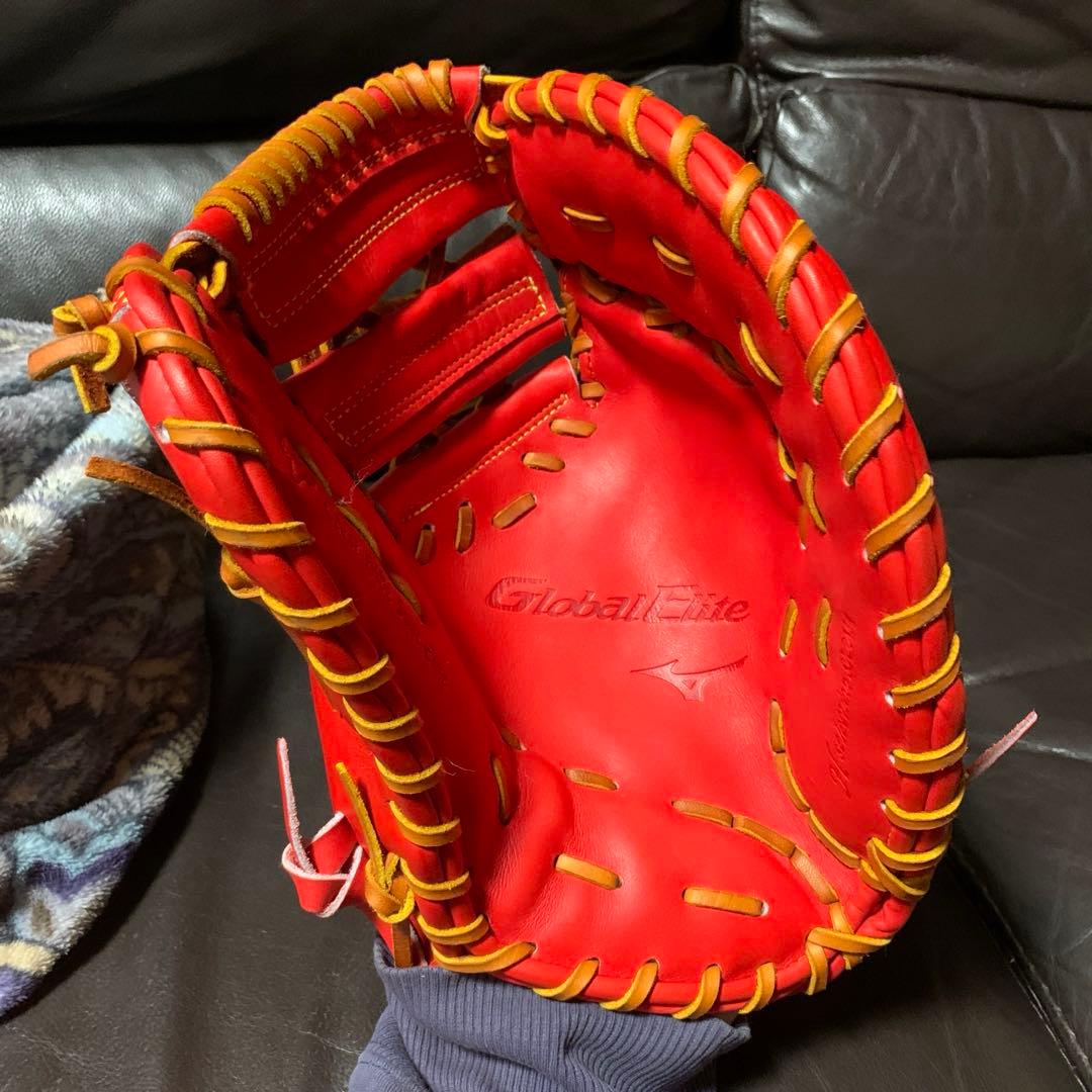 ミズノ　グローバルエリート　硬式ファーストミット　ラディッシュ