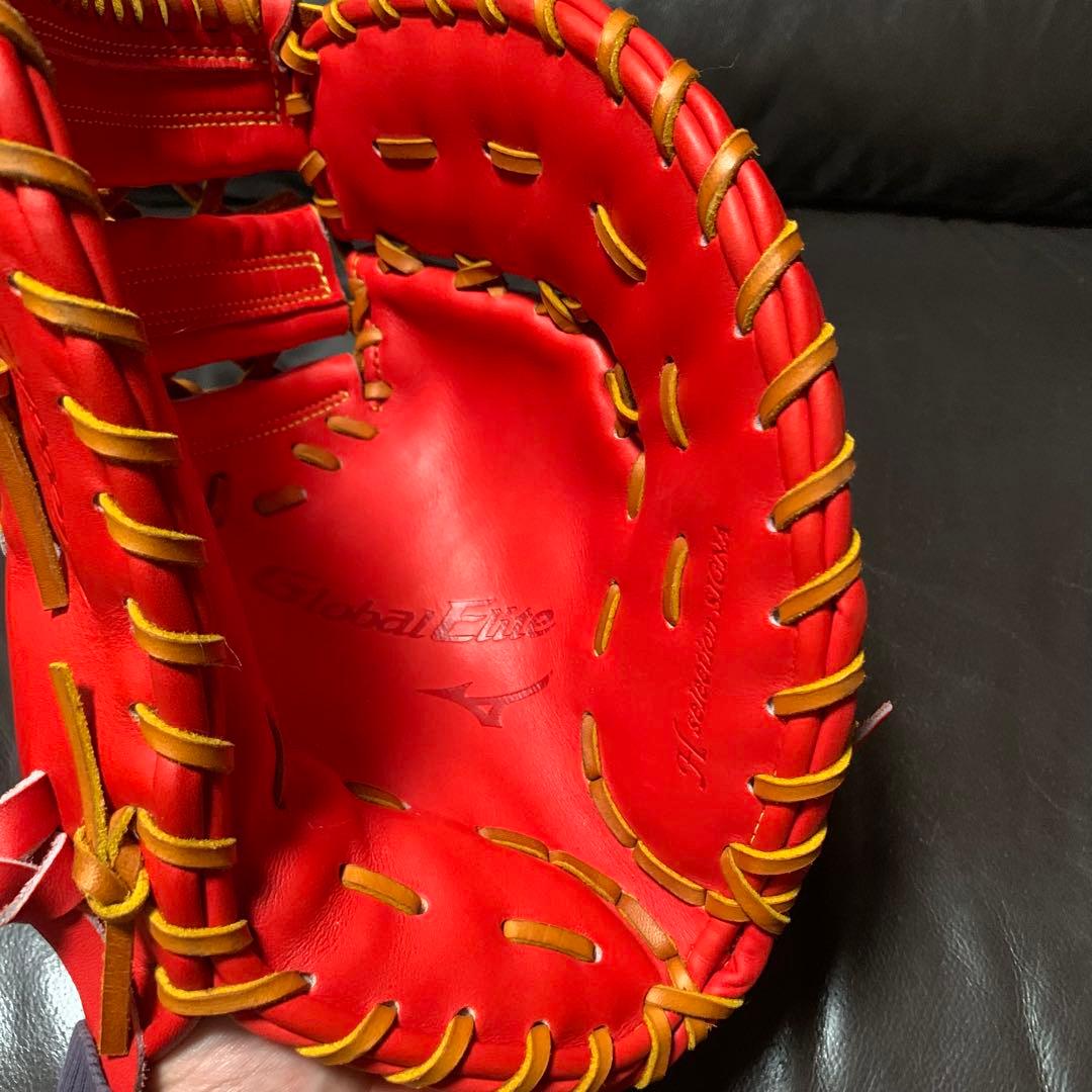 ミズノ　グローバルエリート　硬式ファーストミット　ラディッシュ