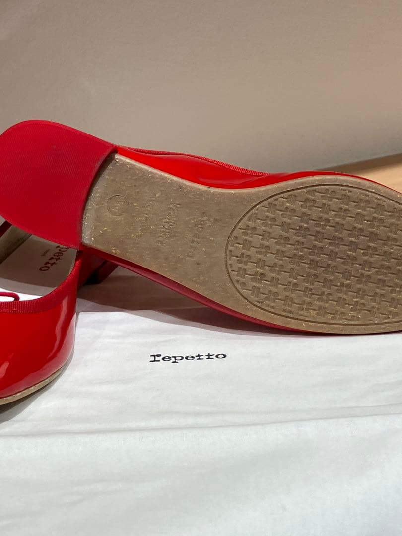 repetto レペット バレエシューズsize40 25cm 赤
