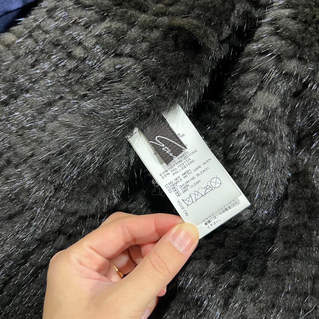 スタニングルアー ミンク 毛皮 ライナー モッズコート フィッシュテール 黒 M