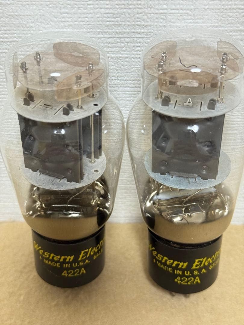 真空管　422A Western Electric 2本ペア