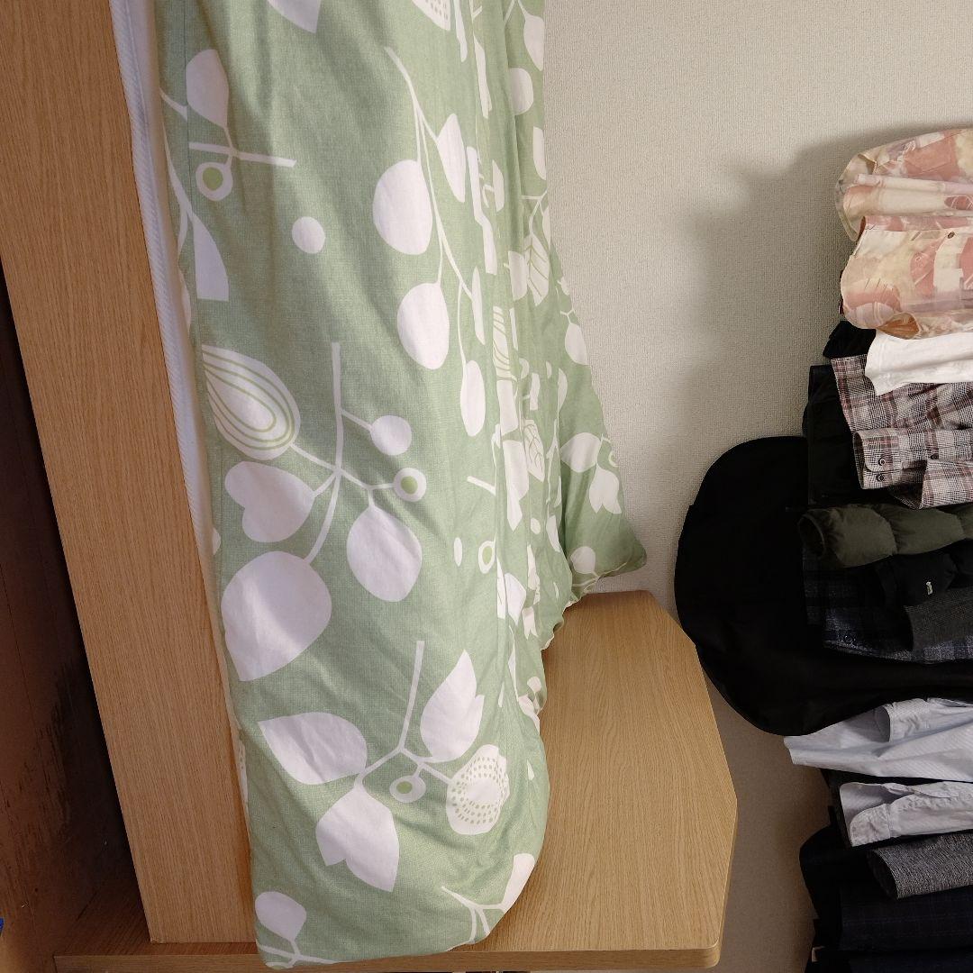 緑色の葉柄 シングルサイズ すのこベッド