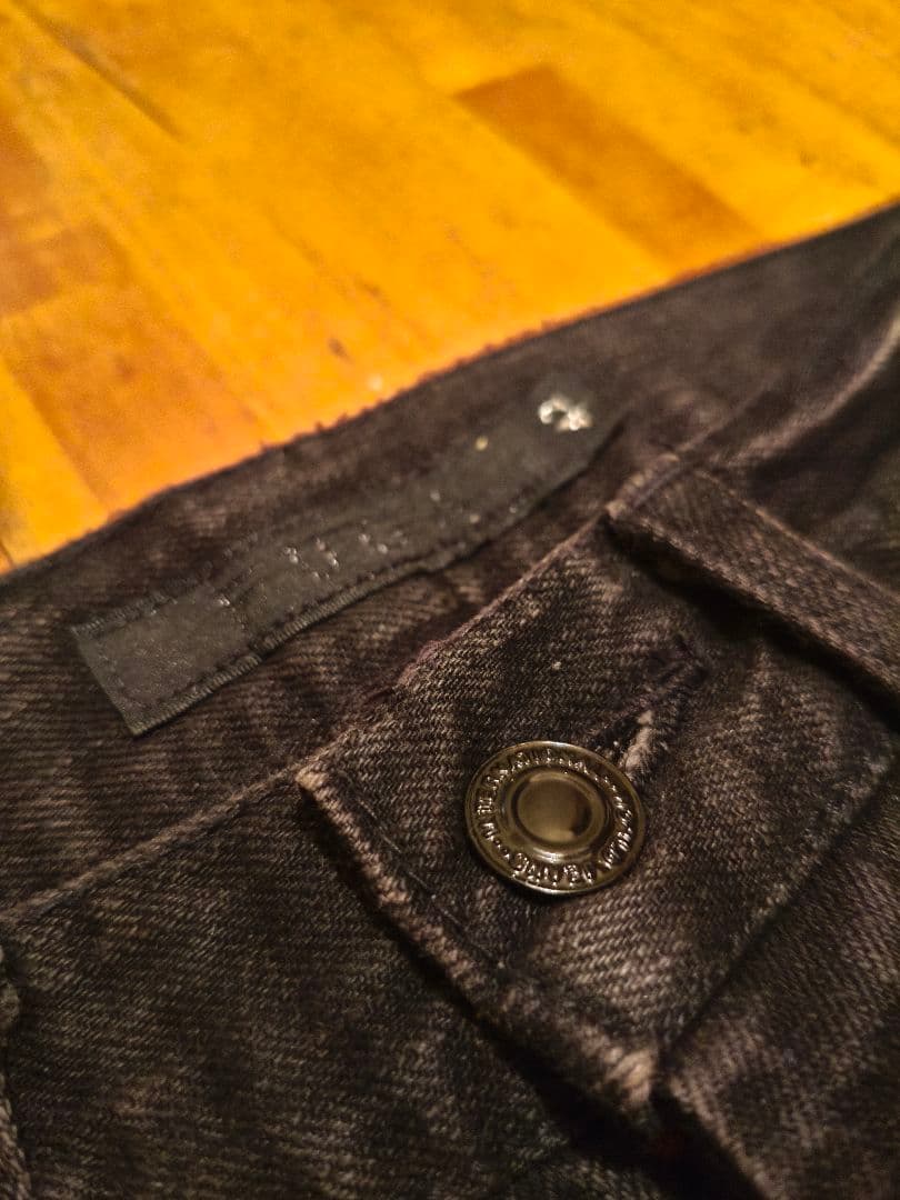 パンツ FUGA damaged black denim archive size:42