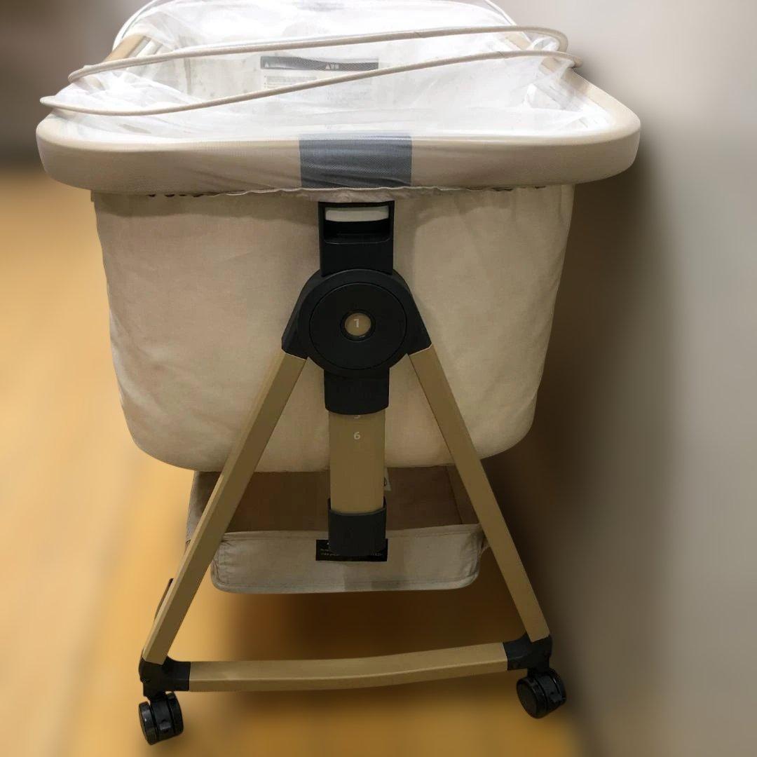 HZDMJ ベビーベッド ベビーサイドベッド キャスター付 112956-2