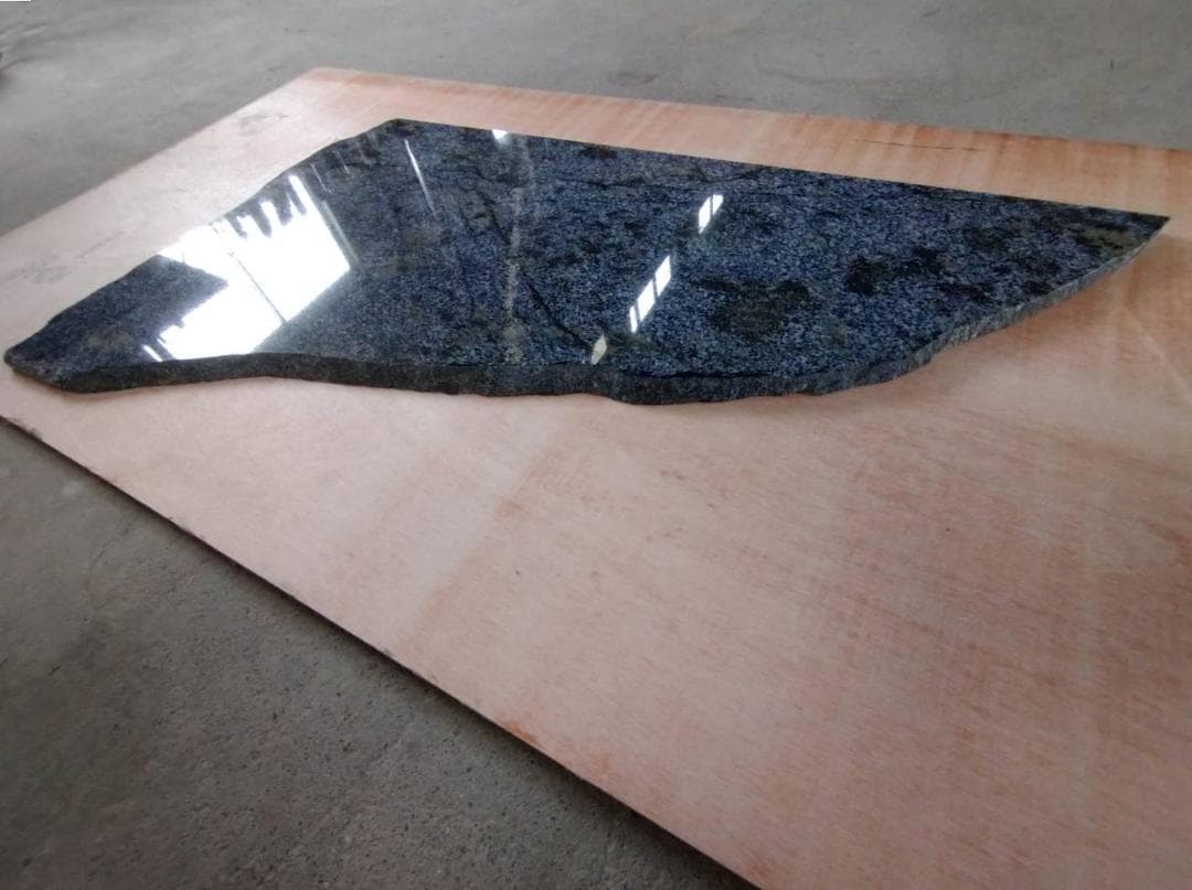 超高級　超貴重●天然御影石 青系 ●ディスプレイ　飾り台　台座　天板●インテリア