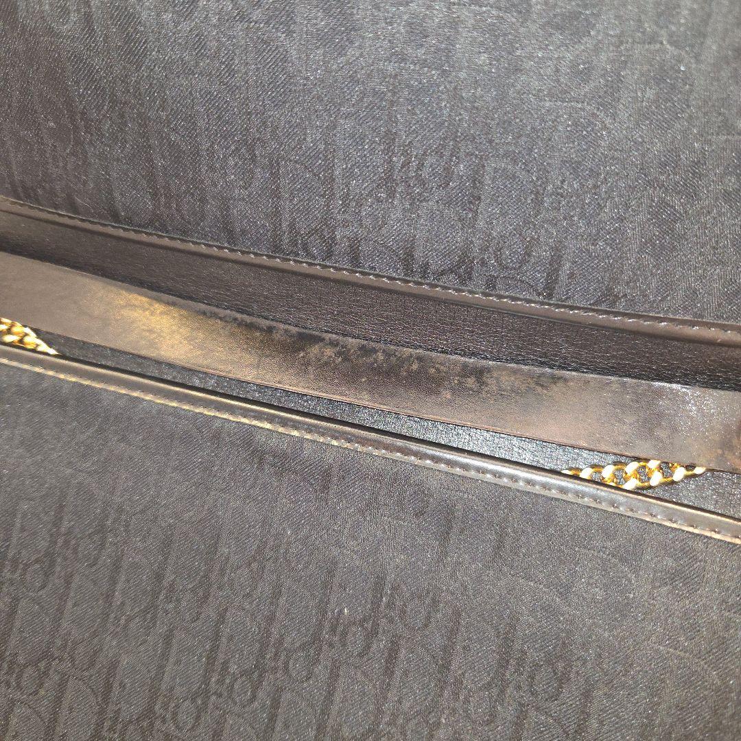 Dior トロッター クラッチバッグ ショルダーバッグ ゴールドチェーン