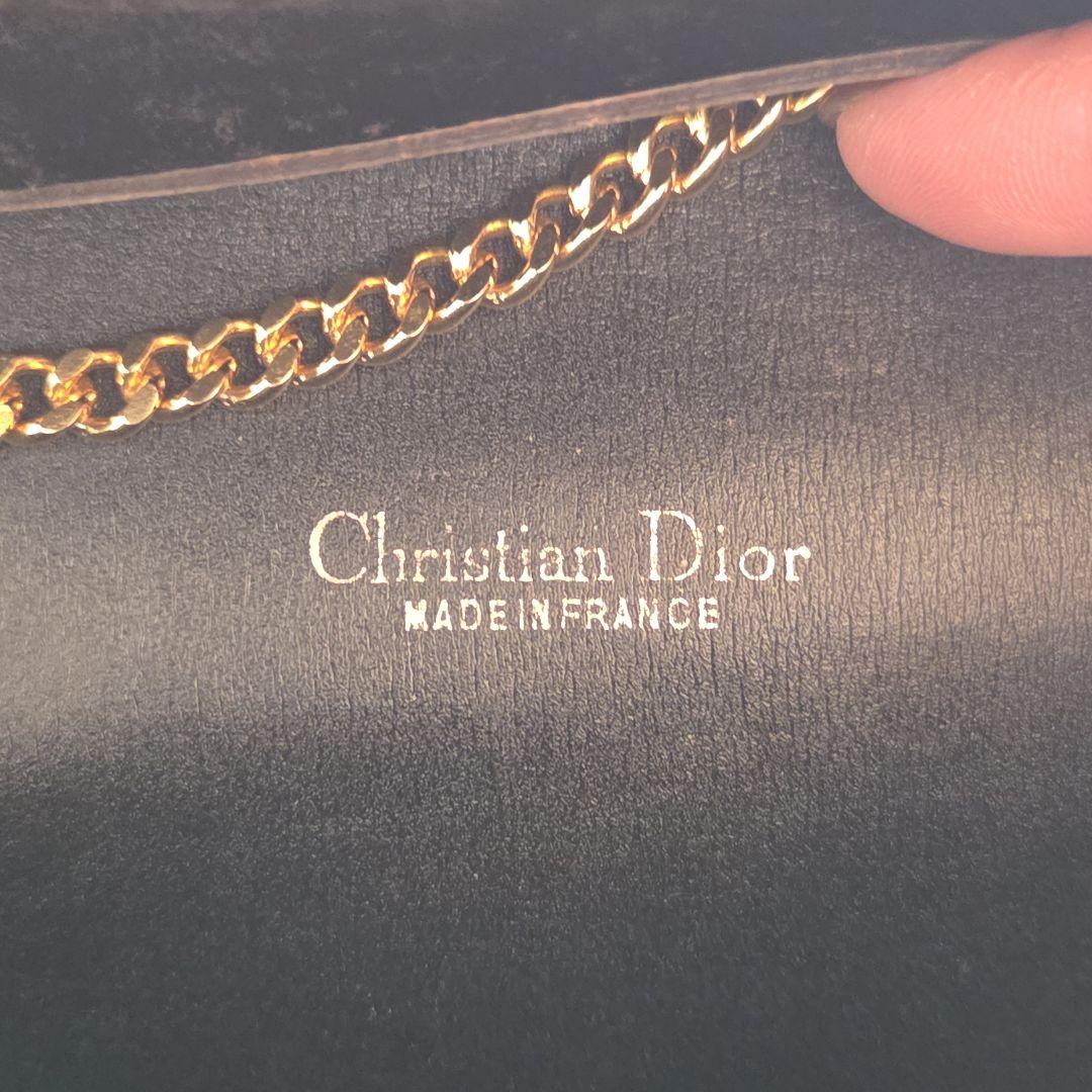 Dior トロッター クラッチバッグ ショルダーバッグ ゴールドチェーン
