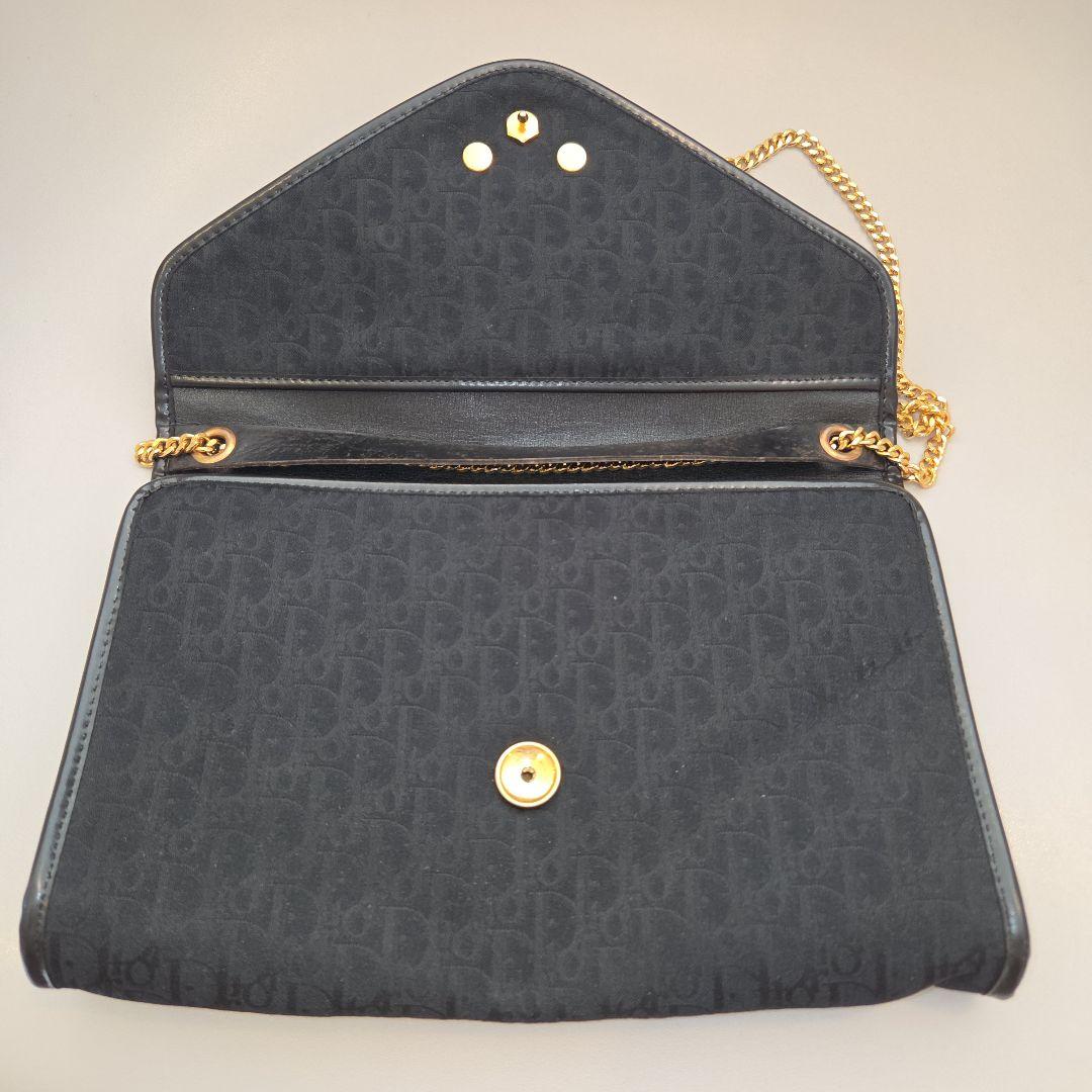 Dior トロッター クラッチバッグ ショルダーバッグ ゴールドチェーン