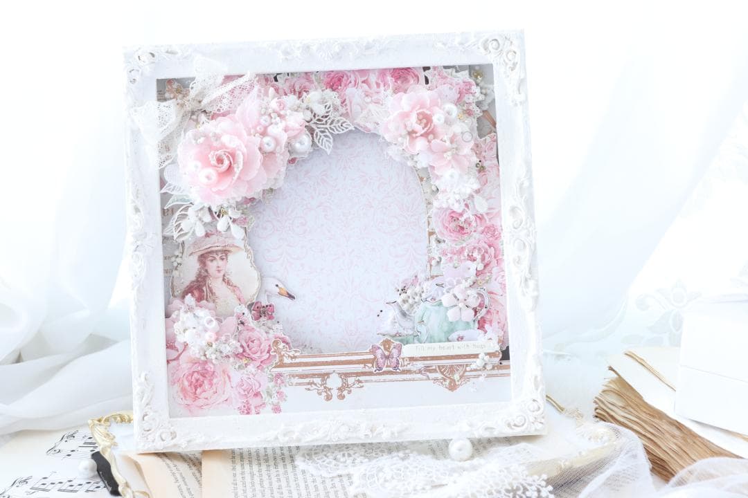 *。゜With love ゜。*　スクラップブッキング♡フォトフレーム♡完成品